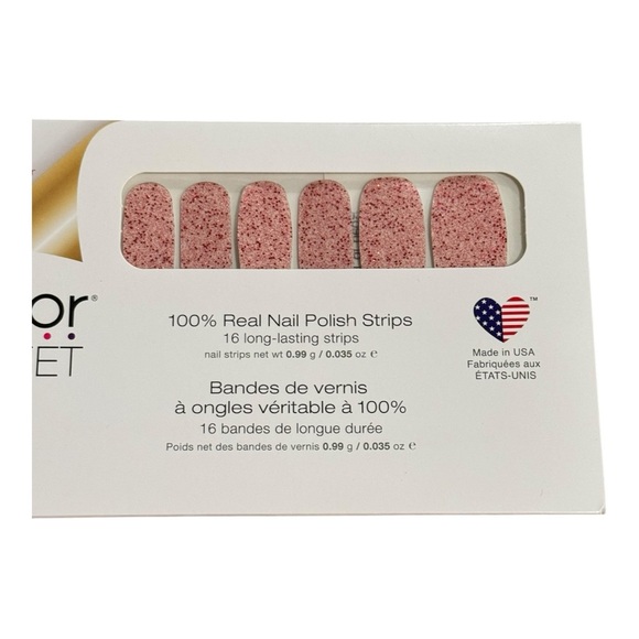 Color Street ROAD TO RECOVERY Substance Abuse Awareness Pink With Red Glitter - Picture 3 of 8